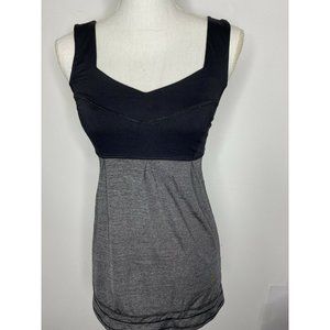 LULULEMON Running Yoga Tank Top Size 4 Black/Gray